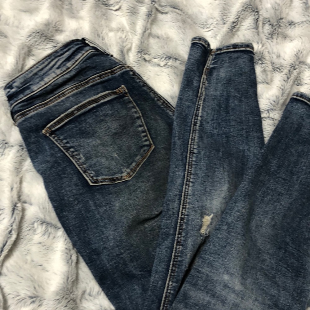 Distressed jeans